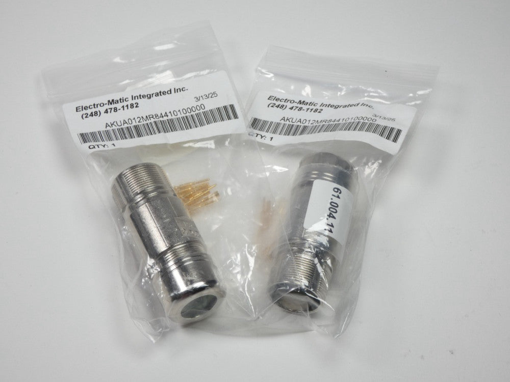 *Lot of 2* Intercontec AKUA012MR84410100000 Plug Connector 12-Pin - NEW Surplus!