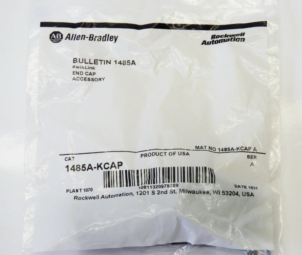 Allen Bradley 1485A-KCAP DEVICENET Kwiklink General Purpose End Cap NEW