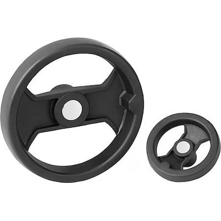 KIPP K0725.1160X14 Handwheel, 2-spoke plastic, Dia. 159, bore 14, key 5 mm., No