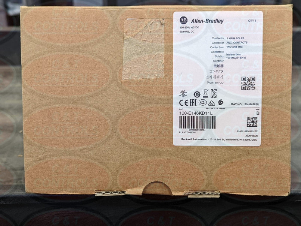 Allen Bradley 100-E146KD11L 146AMP 100-250VAC Contactor NEW IN BOX USA