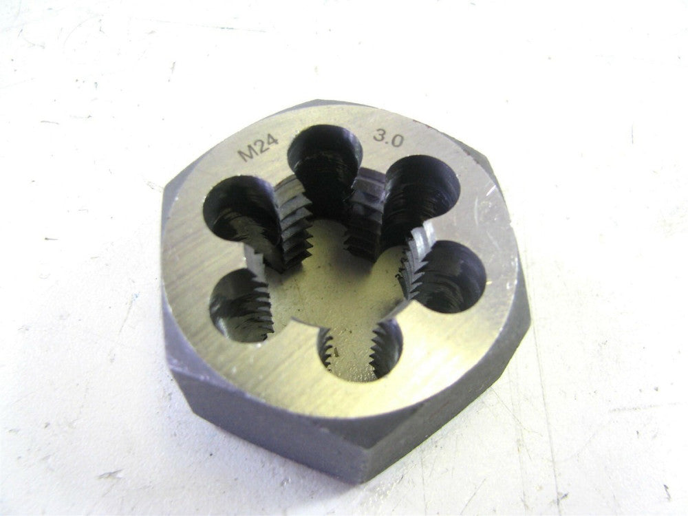 M24x3.00 1-13/16" RH Hex Carbon Steel Metric Course Retreading Die 