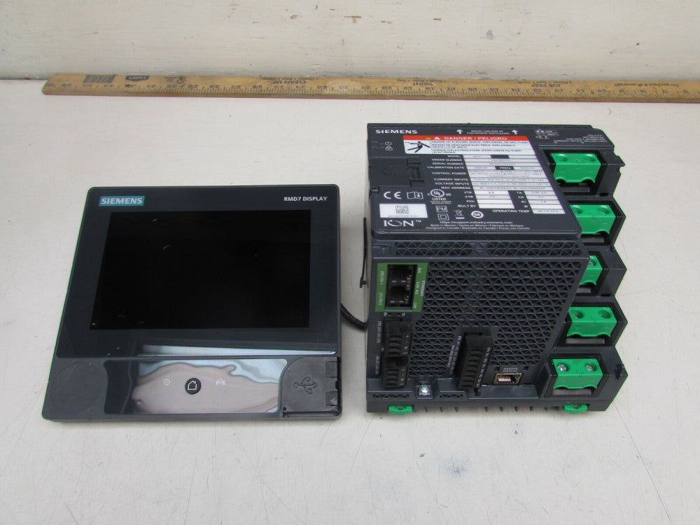 SIEMENS MODEL-9810TC POWER QUALITY METER W/9810R7DISP 7"DISPLAY NICE USED M/O!!