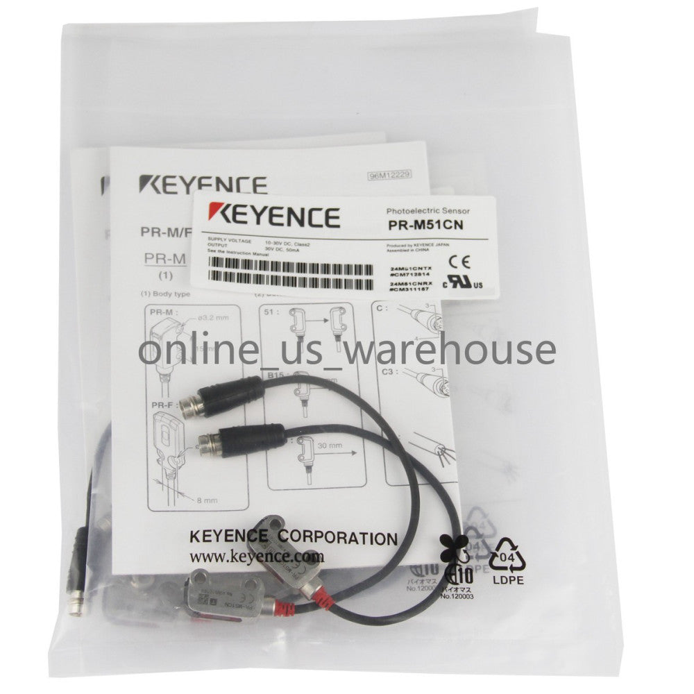 One Brand New Keyence PR-M51CN Photoelectric Sensor Switch