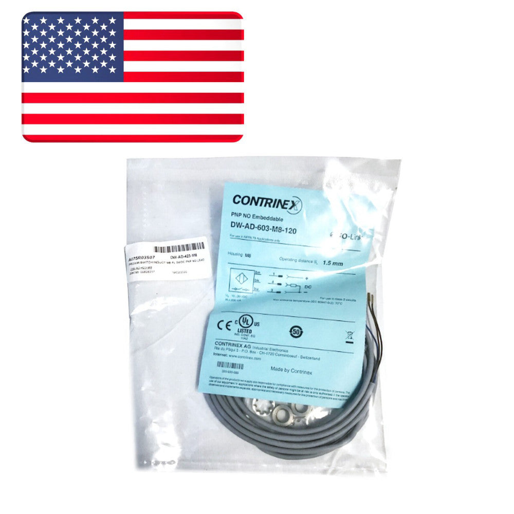 New CONTRINEX DW-AD-603-M8-120 Proximity Switch - US Stock