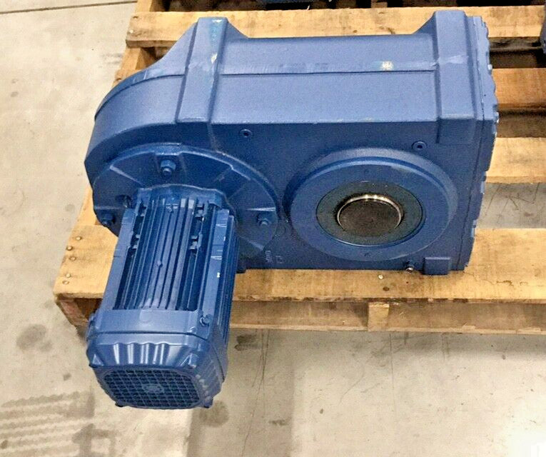 SEW Eurodrive FA87-DRN80M4/TH-228.93 GearMotor 230/460V 1751/7.6rpm Ratio 228.93