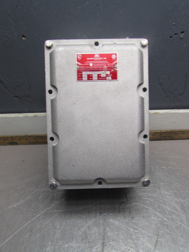 NEW! AKRON ELECTRIC EXPLOSION PROOF ENCLOSURE, 8"x11"x6" , 2-GLASS, MAKE OFFER!