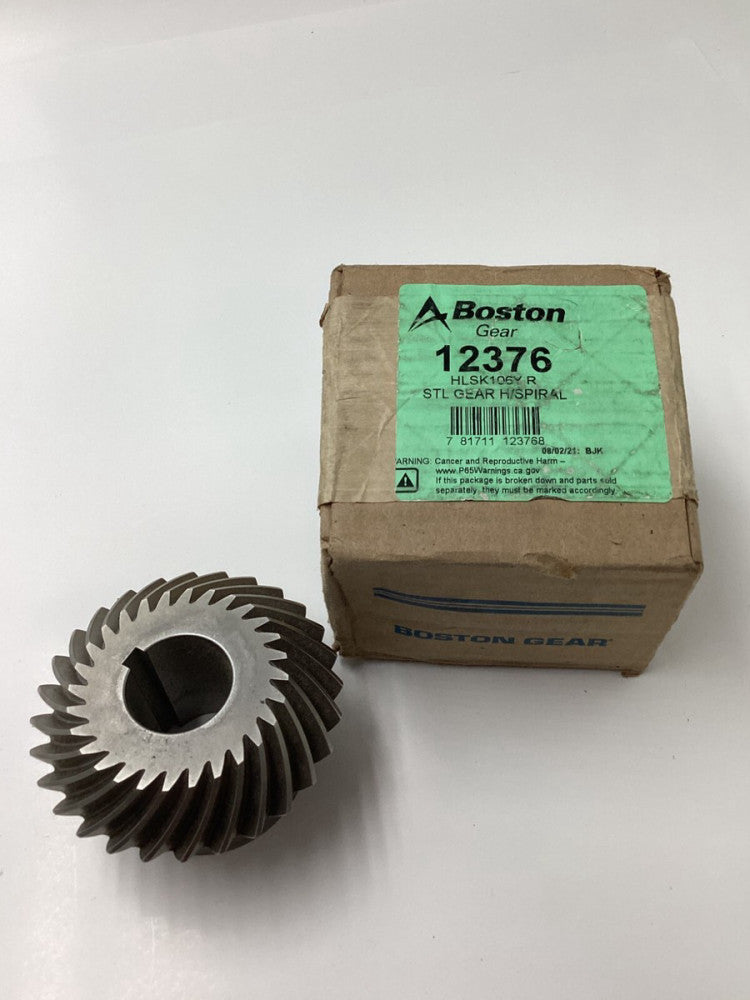 Boston Gear Spiral Miter Gear, 8 DP, 20 PA, 35 Spiral Angle, 1:1 R, 28 Teeth