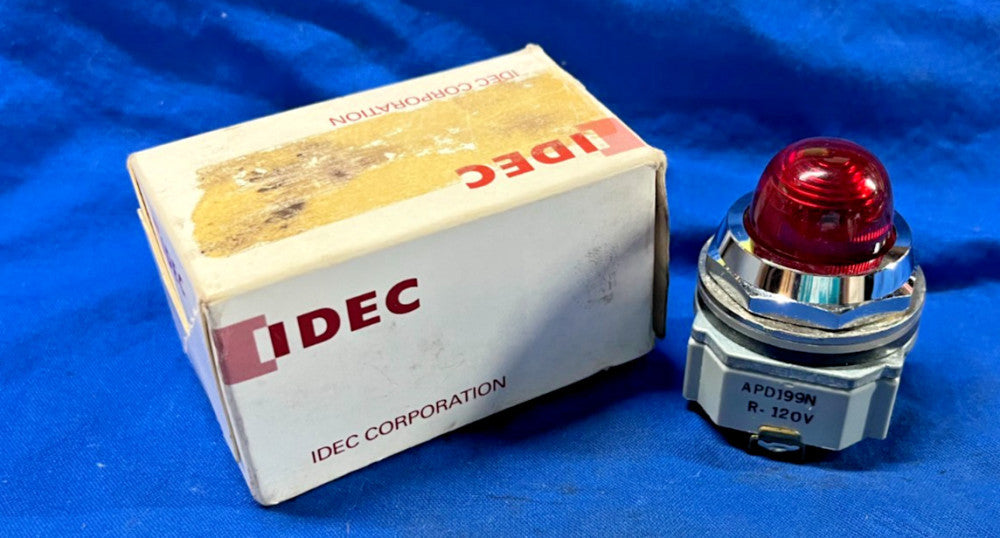 IDEC APD199N-R-120V PILOT LIGHT COLOR: RED DIAMETER: 30MM