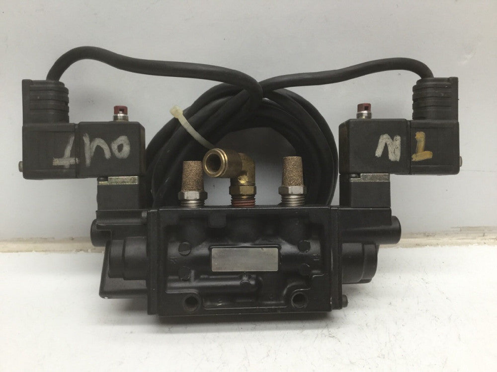 NORGREN K81DA06 5 Port Air Control Valve, W/ NORGREN 88J, Pneumatic Solenoid