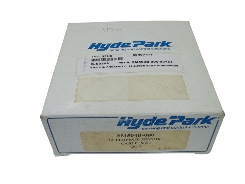 HYDEPARK SM504B-000 SUPERPROX SENSOR CABLE NSMP