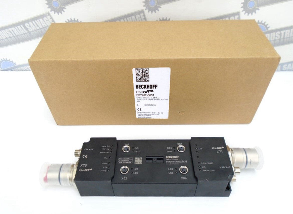 BECKHOFF - EP7402-0057 MDR 2-Zone BDLC Conveyor 24V MOTOR CONTROLLER - EtherCAT