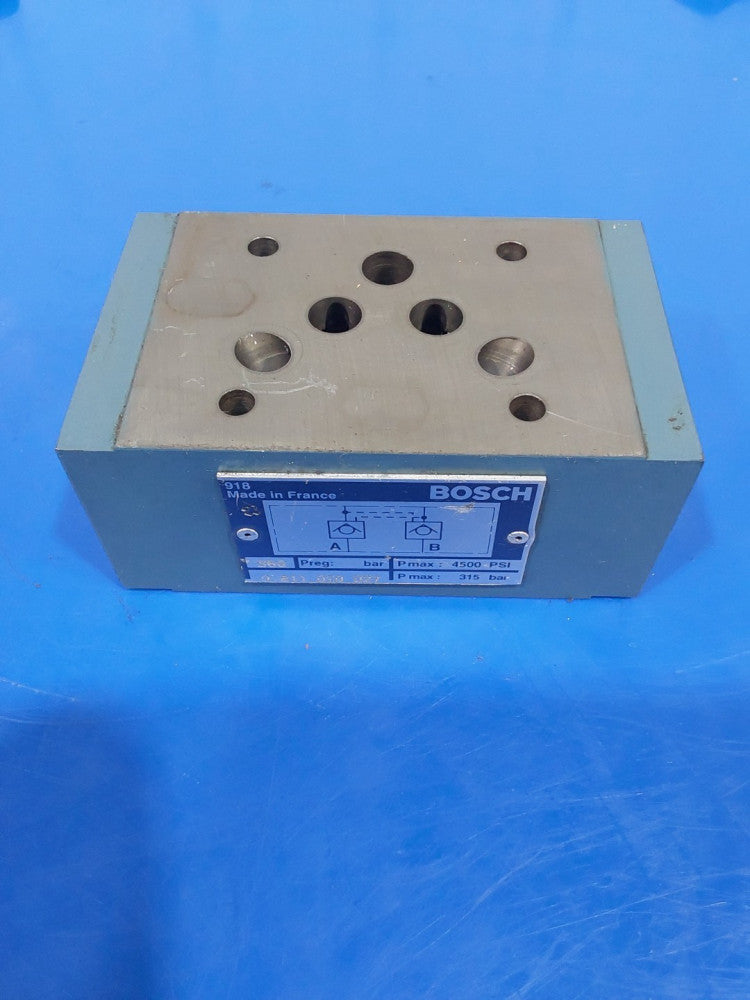 Bosch 0 811 020 027 0811020027 Hydraulic Check Valve Block 4500PSI