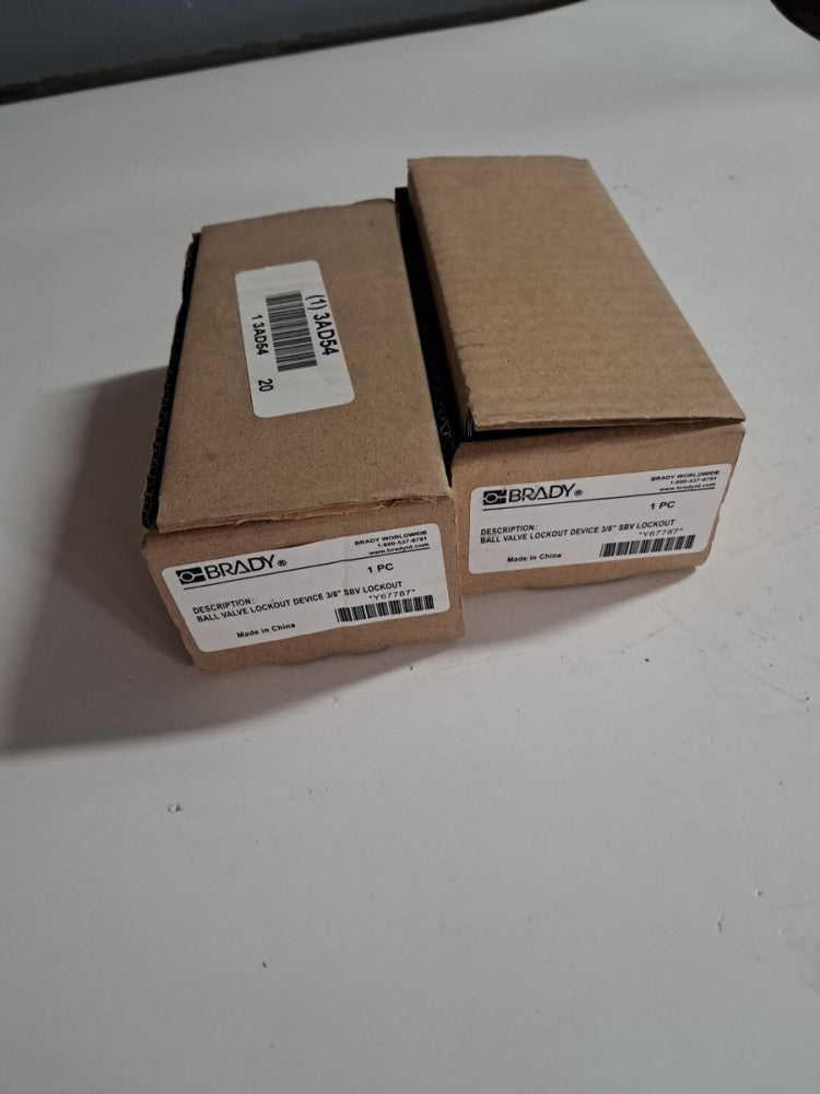 2 Brady Y67787 Ball Valve Lockout Device 3/8”