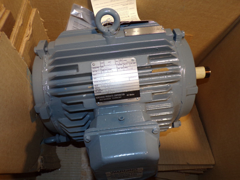 NEW HOMEWOOD .75 HP AC ELECTRIC MOTOR 213TZ 230/460 VAC 695 RPM TE 3 PHASE 