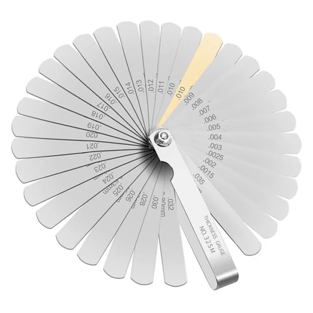 Feeler Gauges - 32 Blades Feeler Gauge Set Stainless Steel Dual Marked Metric...