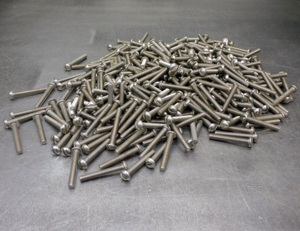 Slotted Stainless Steel Button Head Bolt 1/4"-20 x 1-5/8" Lot of (340)