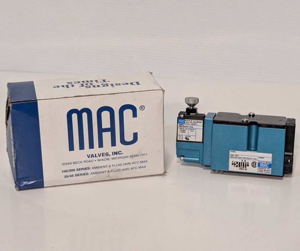 MAC Valves 82A-AA-000-TM-DAAP-1DA Solenoid Valve w/ TM-DAAP-1DA Coil, 25-150 PSI