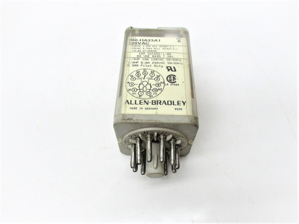 ALLEN BRADLEY 700-HA33A1 SER. A 120V 10A UNMP