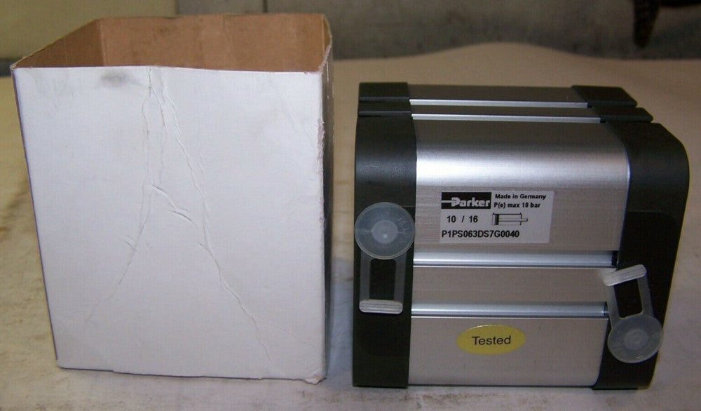 NEW PARKER PNEUMATIC COMPACT CYLINDER 10 BAR MAX 40mm STROKE  P1PS063DS7G0040