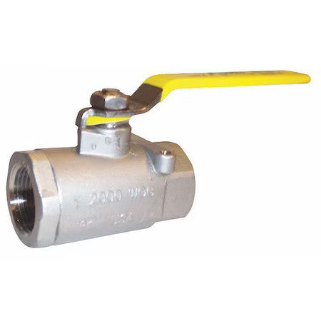 Apollo Valves 7610827 2" Fnpt Stainless Steel Ball Valve Inline