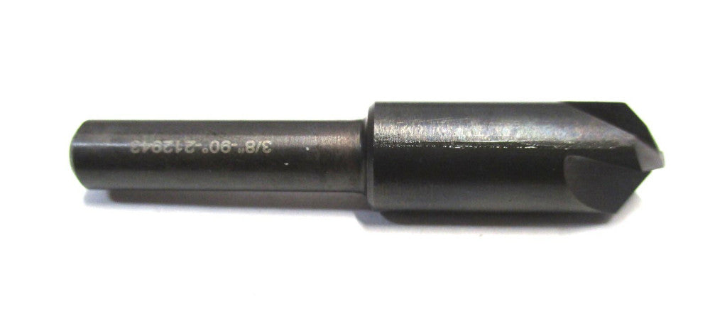MADE IN USA 3/8" x 1/4" x 1-3/4" 90° 4-Flute HSS Countersink