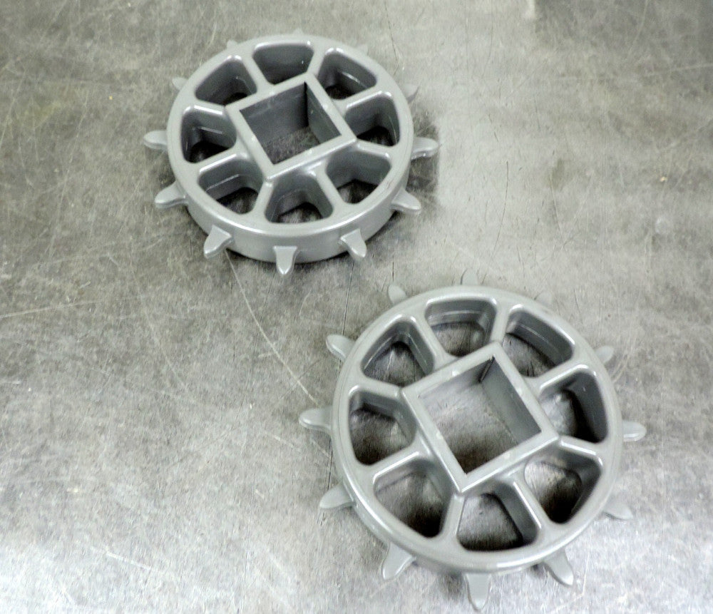 KVP Falcon 71512M-GN-1-1/2 Plastic Nylon Sprocket 1-1/2" bore 12 Teeth Lot of 2