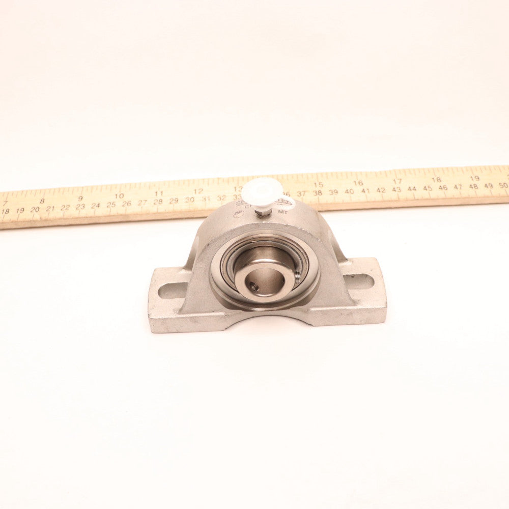 Sealmaster Pillow Block Ball Bearing Unit 2-Bolt Base Stainless Steel 3/4" Bore