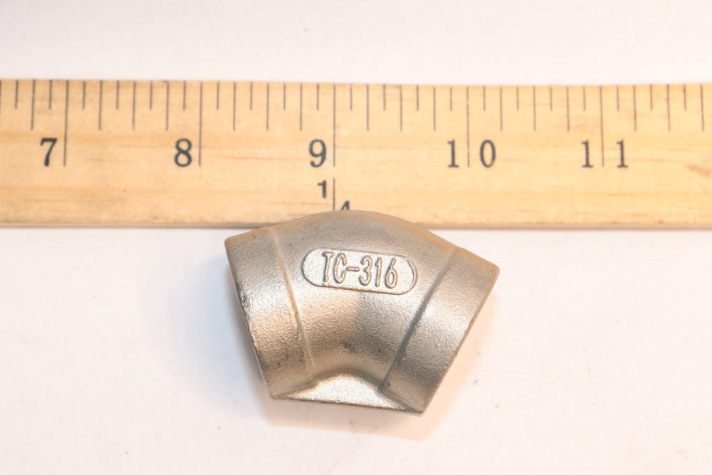 45-Deg Weld On Elbow Stainless Steel Class 150 1/2"