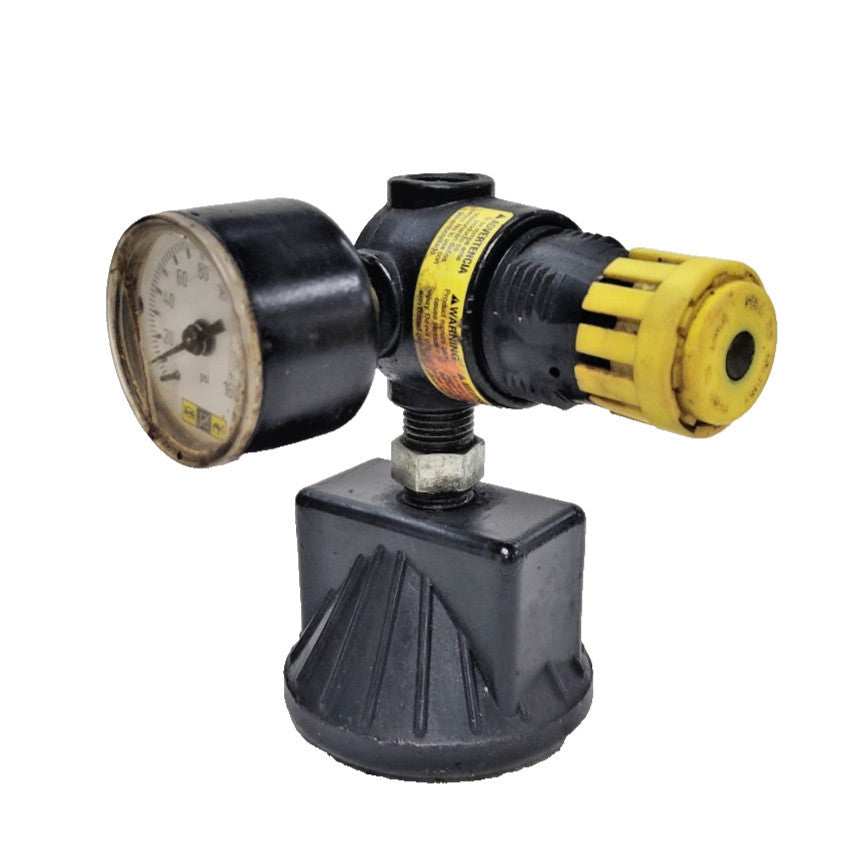 AMFLO 3100 MINI PNEUMATIC AIR PRESSURE REGULATOR W/GAUGE AND MAGNET, MAX 250 PSI