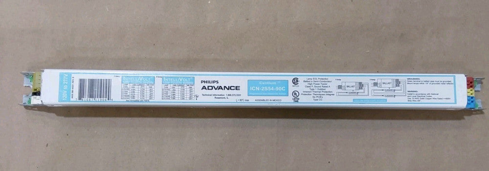 PHILLIPS ADVANCE CENTIUM ICN-2S54-90C ELECTRONIC BALLAST ICN2S5490C 120-277V
