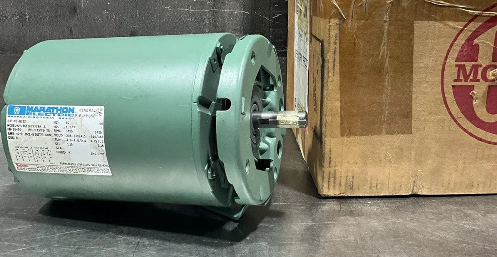 Marathon Electric Motor Uvj56t17d5329a/G122 Nos Surplus