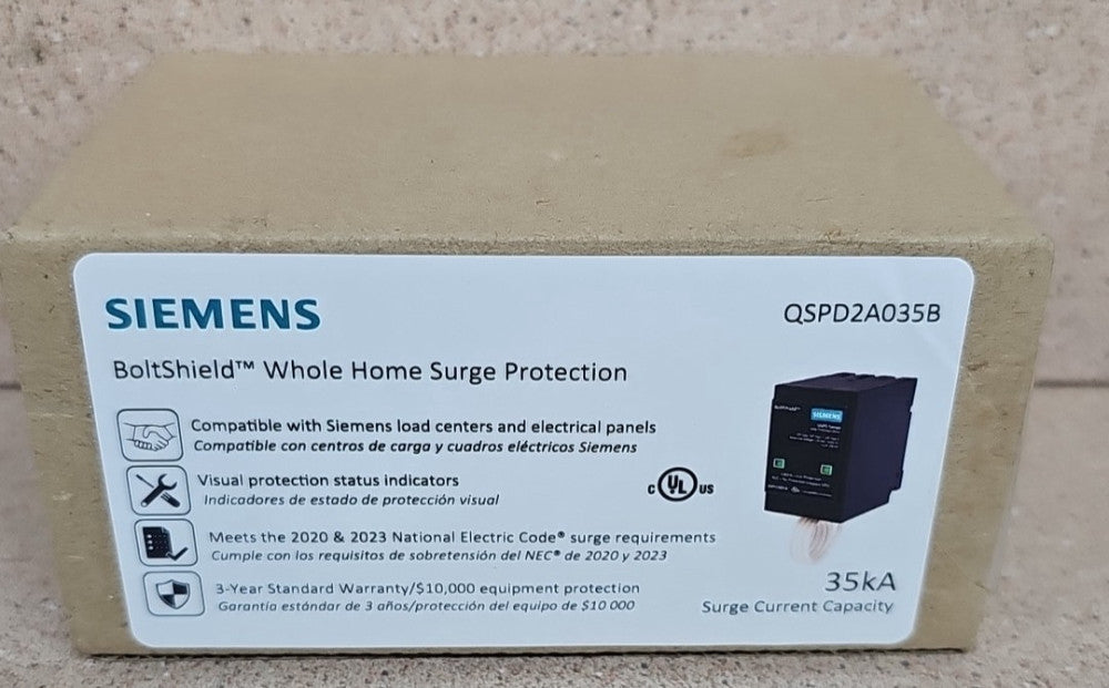 QSPD2A035B SIEMENS BOLTSHIELD 2-POLE 35kA SURGE PROTECTION DEVICE 120/240V