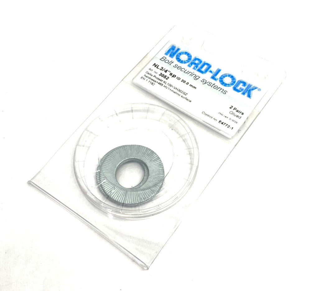 Nord-Lock 3052 Steel Lock Washer NL3/4"sp ID 20.0mm 2 PAIRS