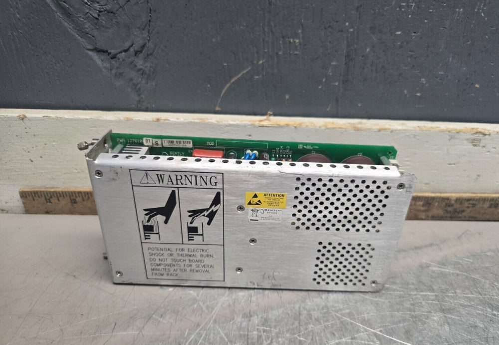 BENTLY NEVADA POWER SUPPLY 127610-01S, NICE USED TAKEOUT! MAKE OFFER!
