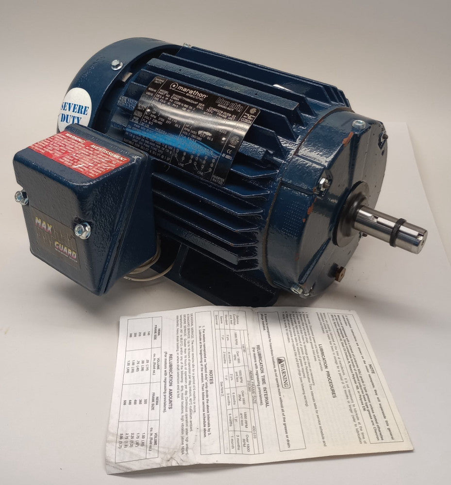 Marathon E386A Electric Motor 3ph 2hp 1450/1755rpm TEFC 145T SVA145TTFN16632AAP
