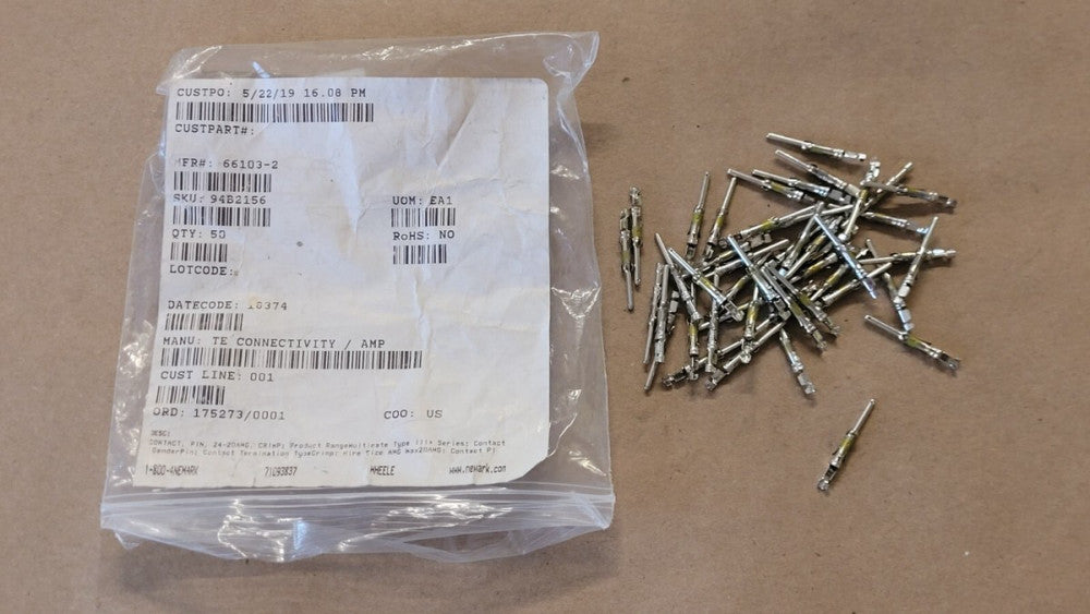Lot Of 46 AMP / TE 66103-2 Power Contact Pins