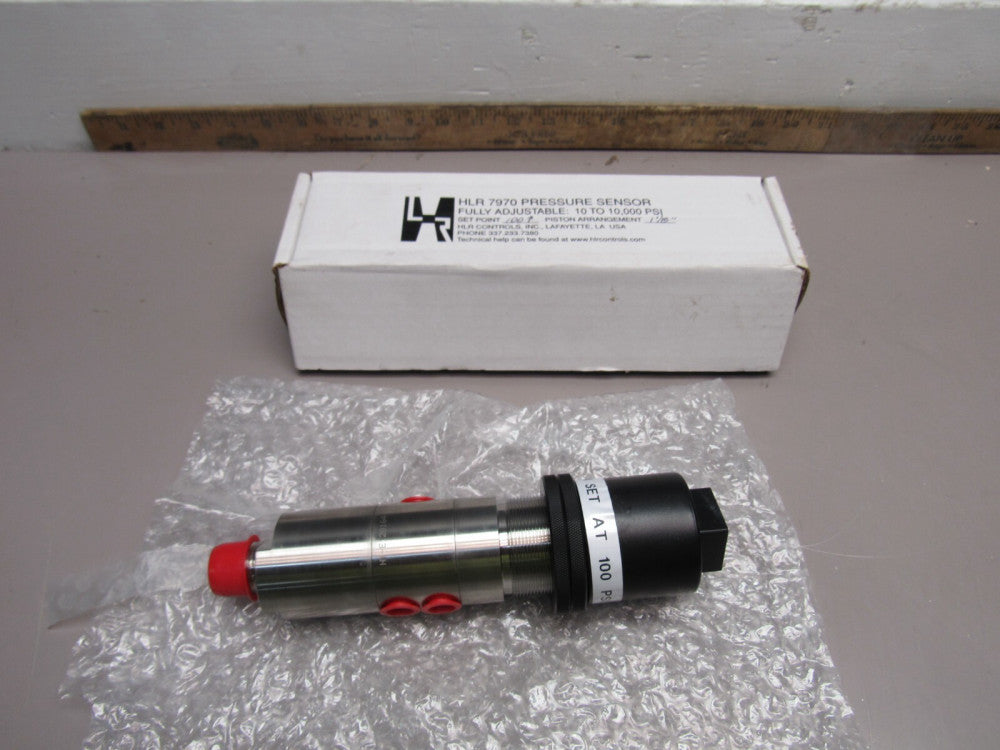 HLR CONTROLS 7970 PRESSURE SENSOR 100PSI-SET POINT 1-1/8" PISTON ARRANGEMENT NIB