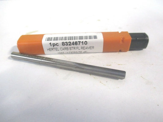 (500-0001865) 0.1865" x 7/8" x 2-3/4" Straight Solid Carbide 4Fl Chucking Reamer