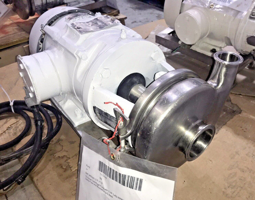 TRI-CLOVER C216ME18T-S STAINLESS STEEL CENTRIFUGAL PUMP, 5HP