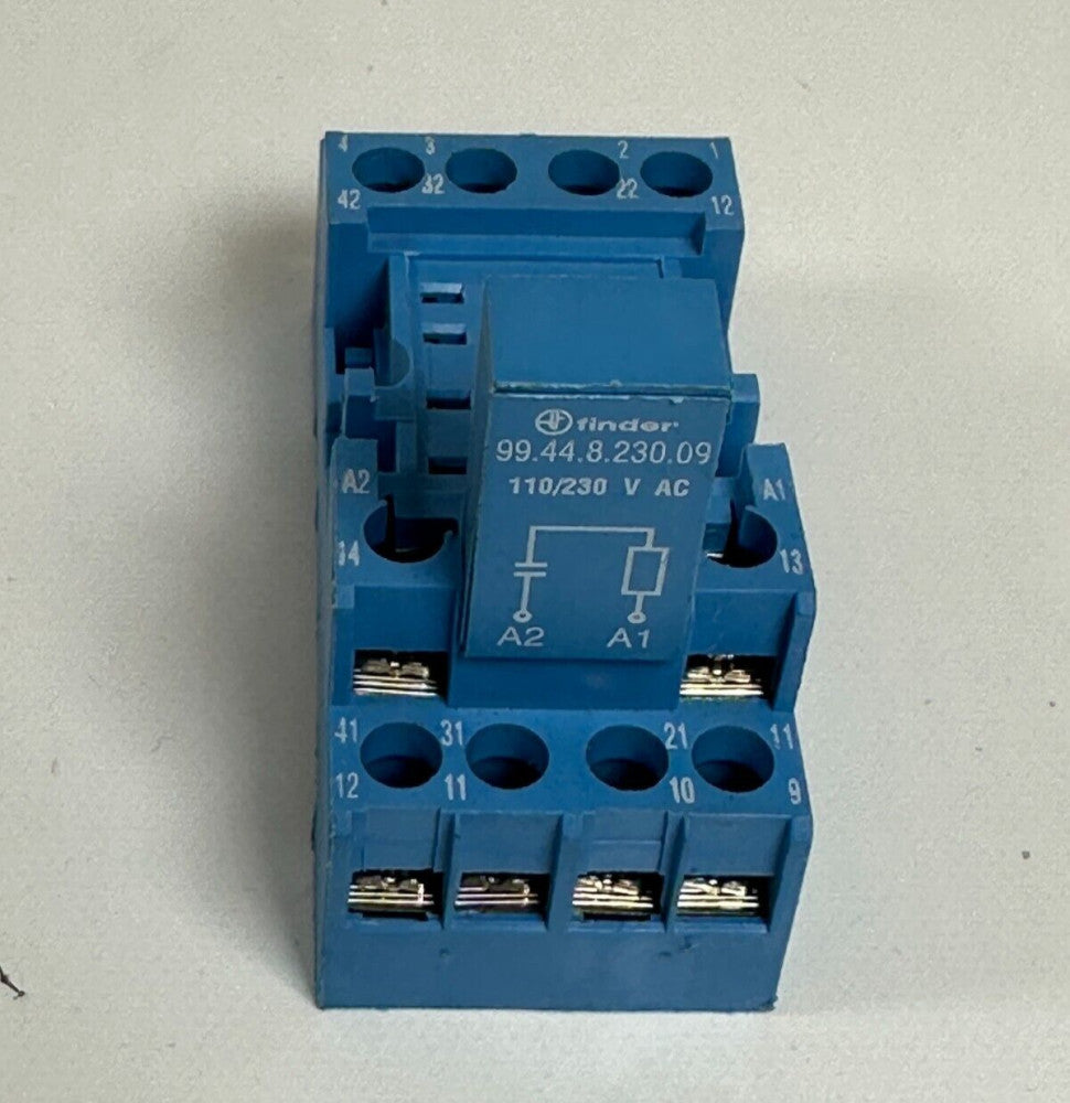 Finder 94.44.1 Relay Base 7A-300V AC Blue (Lot of 4) New Fast Ship