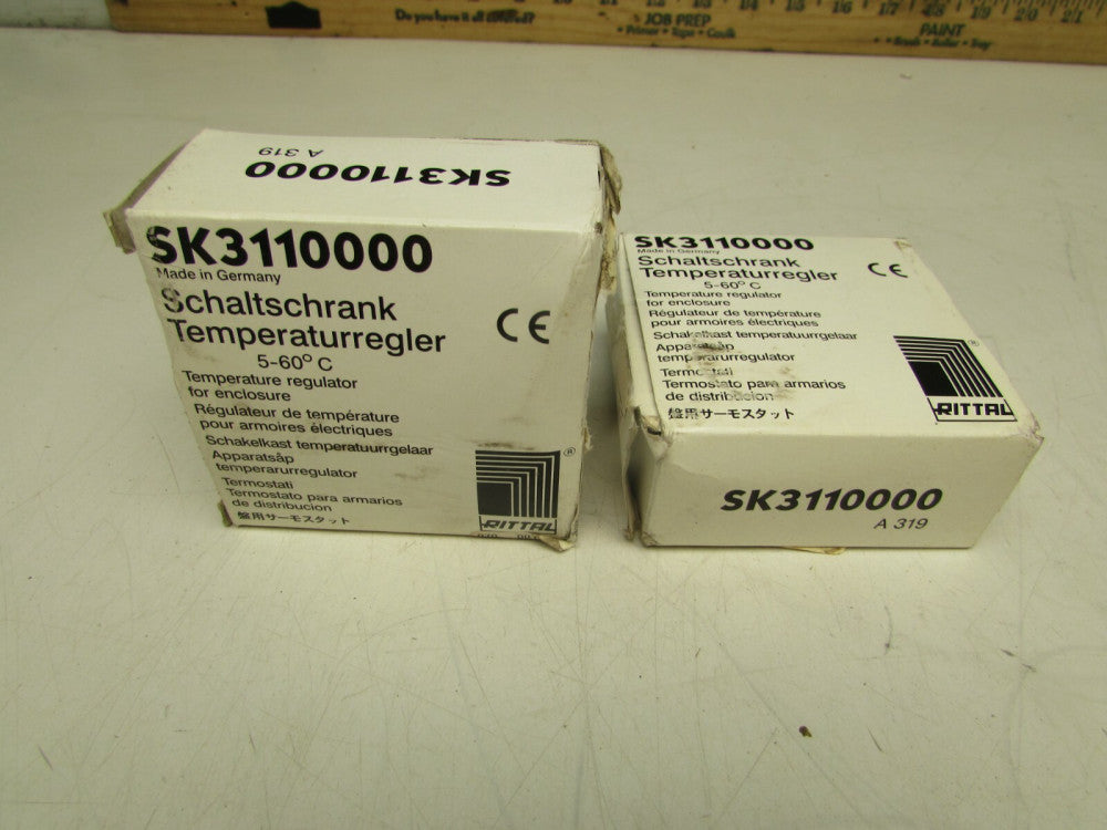 2- RITTAL SK3110000 , TEMPERATURE REGULATOR FOR ENCLOSURE, 5-60 C, MAKE OFFER!