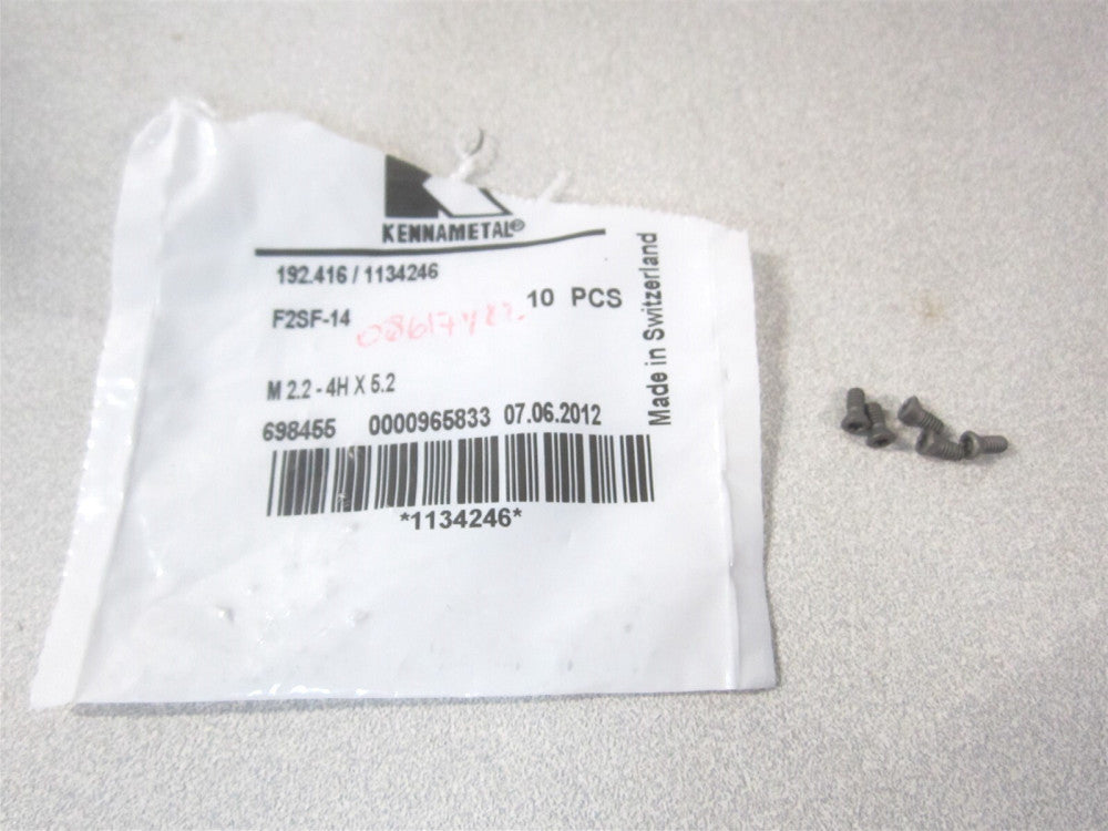 Kennametal (1134246) Screw for Indexable Inserts - Lot of 5