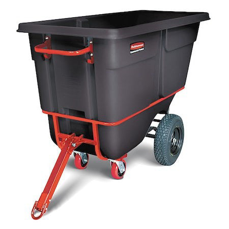 Rubbermaid Commercial Fg131641bla Tilt Truck,Hd Towable,1 Cu. Yd,2100 Lb.