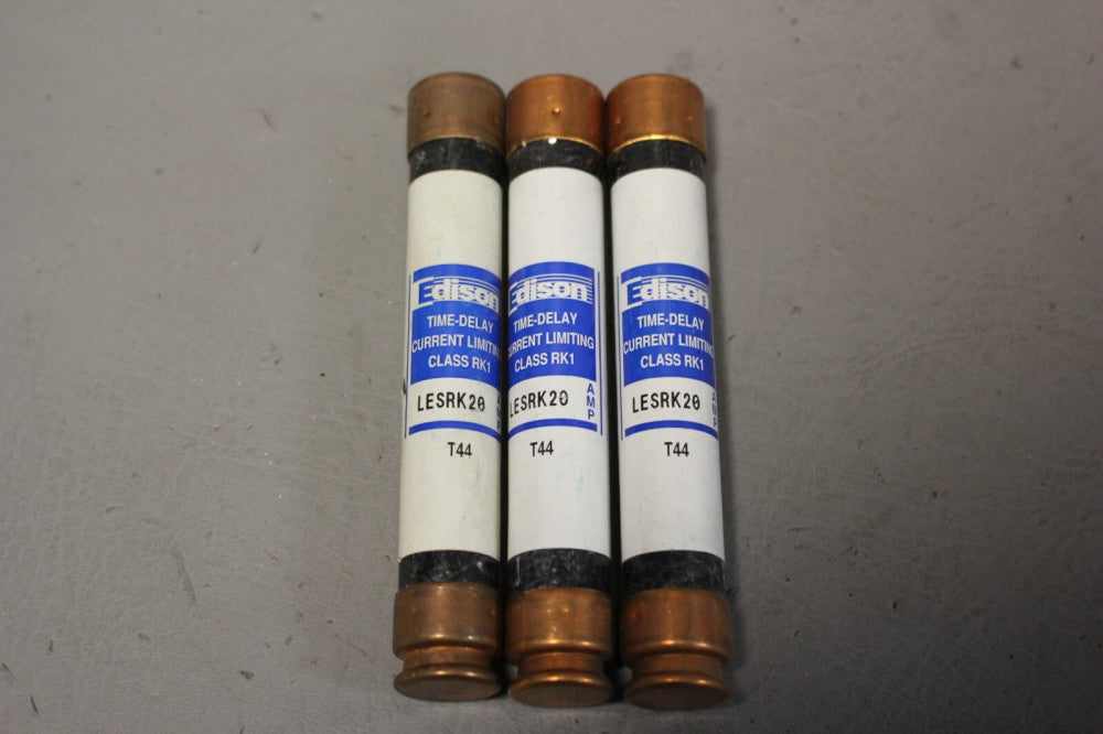 UNUSED EDISON LESRK20  TIME DELAY FUSES LOT  OF 3