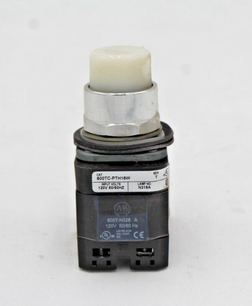 ALLEN-BRADLEY 800TC-PTH16W WHITE PILOT LIGHT