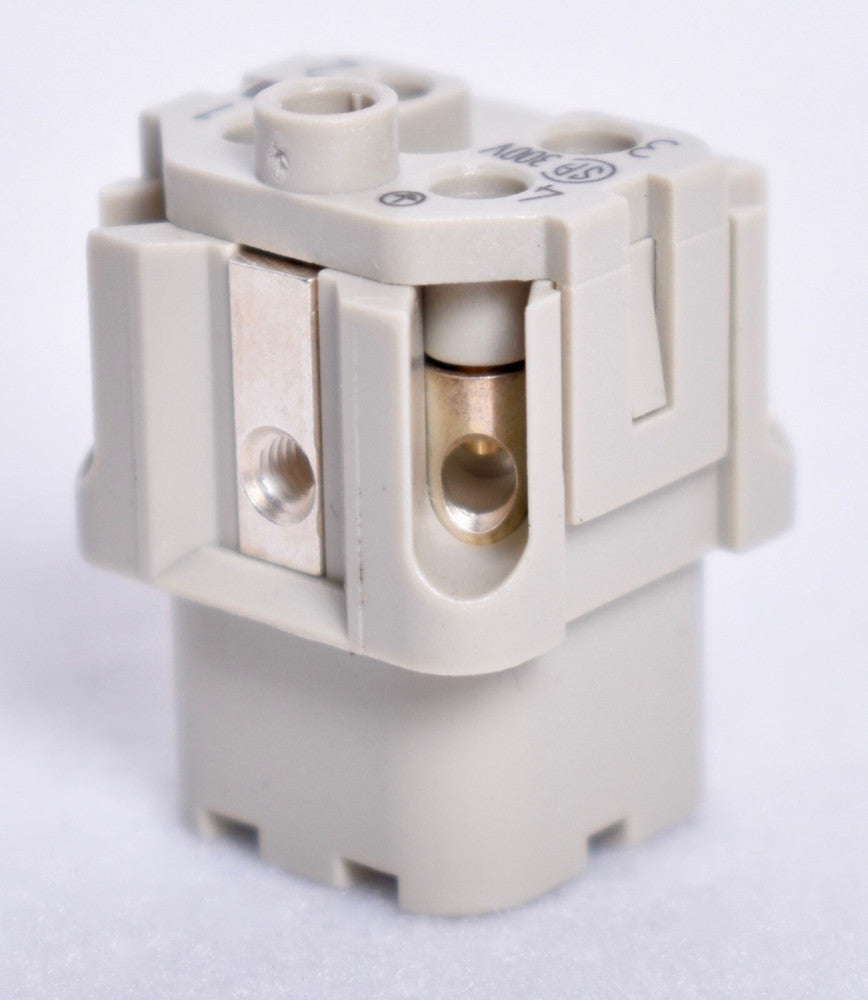 HAN Harting Socket Insert 4+PE Size 3A 16-18AWG Screw 400V  09200042711