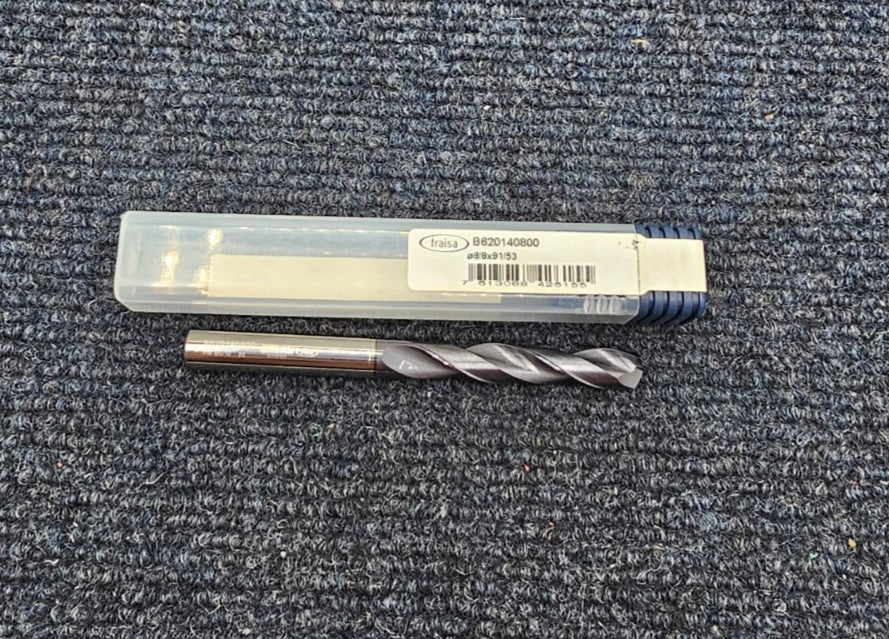 Fraisa B620140800: Spiral Flute Drills Supradrill Ø8/8x91/53