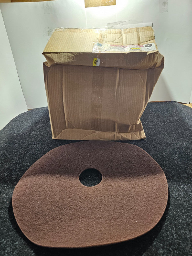 (QTY 10) Triple S 31267 Eco 1000 20" Maroon Stripping Floor Maintenance Pads