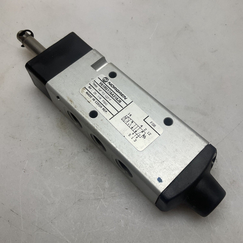 Norgren V61R517A-A318JB Solenoid Valve; 110v Ac 1/4” NPT 145psi Spring Return