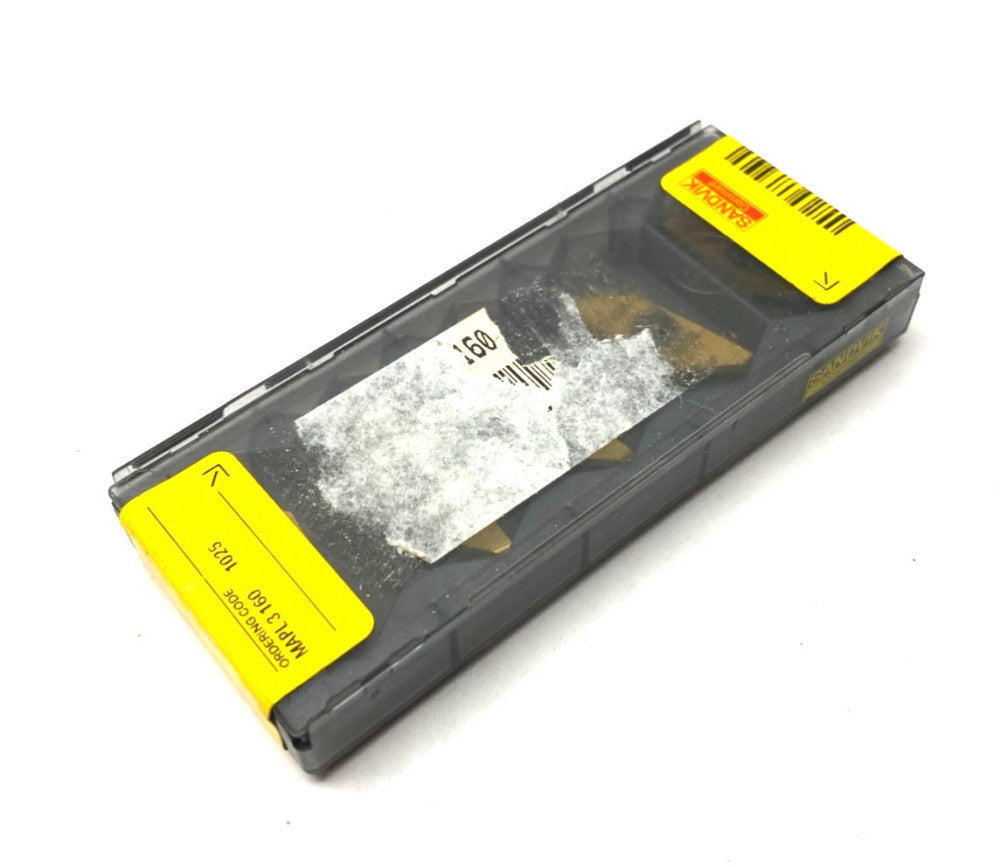 Sandvik MAPL 3 160 1025 CoroCut® XS Insert for Profiling 6493372 PKG OF 5